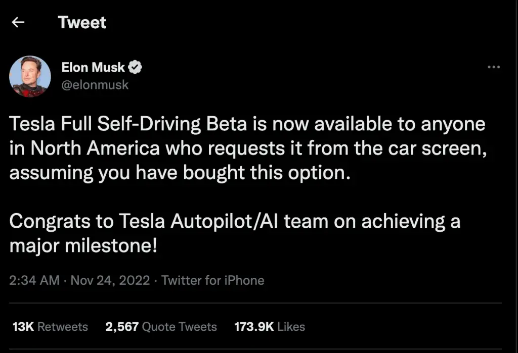 Tesla Self Driving Beta 